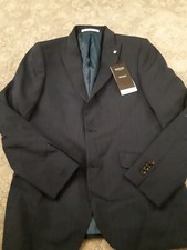 Burton Mens Check Suit Jacket. 38s. Skinny