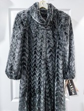 NEW Vintage 1970s Womens Faux Fur Coat Style VI Ltd Size 8