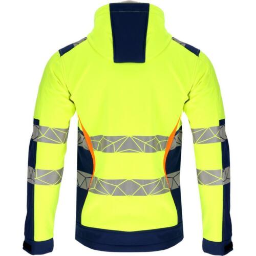 Arbeitsjacke L40944 Softshelljacke Schutzjacke Warnjacke SOFTSHELL Jacke Warn - Bild 3 von 4