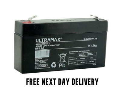 Ultramax NP1.3-6 Valve Regulated Blei Acid SLA Akku 6V 1,3Ah