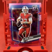 2023 Panini Donruss Clearly JOSH ALLEN Pink 07/10 #7 Bills