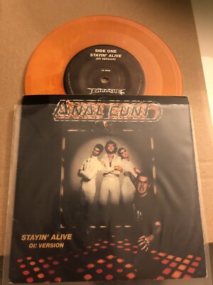 ANAL CUNT STAYIN ALIVE OI RARE ORANGE VINYL 7