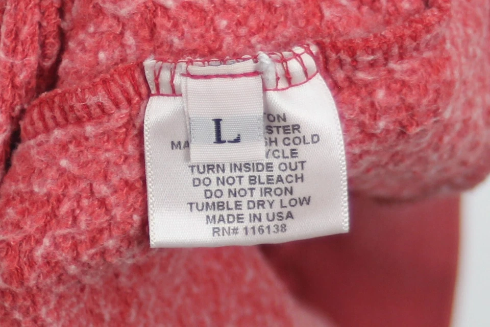 Sudadera Recortada Pullover Signorelli University Stanford Roja Hecha en EE. UU. L Foto 4 de 4