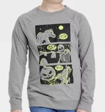 Cat Jack Long Sleeve Halloween Shirt S