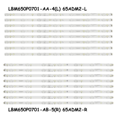 LED-Streifen Lamp (16) für Philips 65PUS6121/12 65PUF6656/T3 65PUT6121 65PUF6061