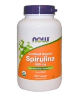 NOW Foods Spirulina Certified Organic 500 Mg 500 Tablets
