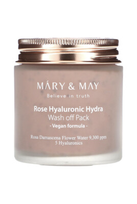 Mary & May Rose Hyaluronic Hydra Wash Off Face Mask Pack 4.4 oz New Exp 2025