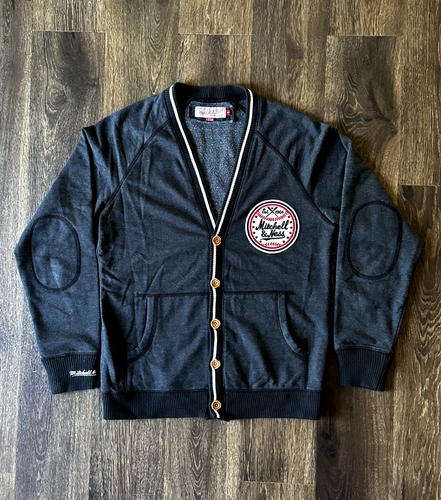 Mitchell & Ness Est. 1904 Baseball Dark Blue Cardigan Men's S - 第 1/8 張圖片