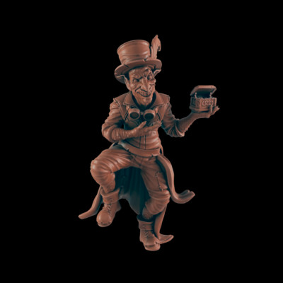 Hobgoblin Trickster - Bolts and Brimstone - Minis - EC3D - Steampunk - SciFi RPG