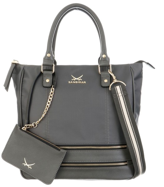 Sansibar Shopper Bag Handtasche UmhäNgetasche Tasche Antracite Grau-image