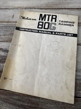 Mikasa MULTIQUIP MTR-80G Jumping Jack RAMMER PARTS OPERATION INSTRUCTION MANUAL