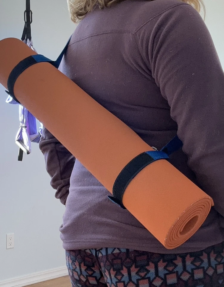 Yoga Mat Harness YELLOW Sling Carrier Strap Buckling Waist Shoulder Luggage - Image 4 of 4