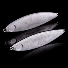 10PCS Unpainted DIY Metal Jig Jigging Spoon Casting Jig Drag Saltwater Bass Lure