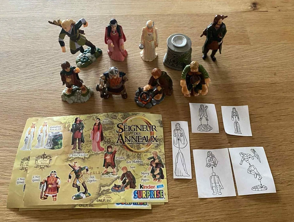 Komplettsatz Herr der Ringe 1 Frankreich + alle 8 BPZ - Bild 1 von 1