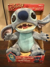 VINTAGE Disney Lilo Stitch Interactive ALOHA STITCH Plush NIB W/Tags