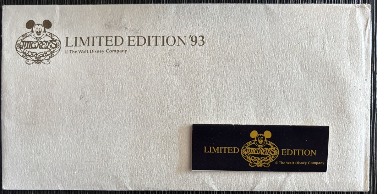 Mickey Mouse Workshop Limited Edition Ye Olden Days 1933