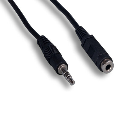 Kentek 12' 3.5mm 1/8'' AUX Extension Cable Stereo Audio for PC iPod Car Phone MP3