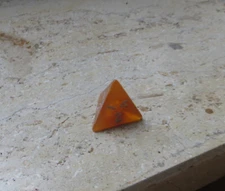 Crystal Caste Goldmist / Gold Mist - orange - d4 - OOP dice