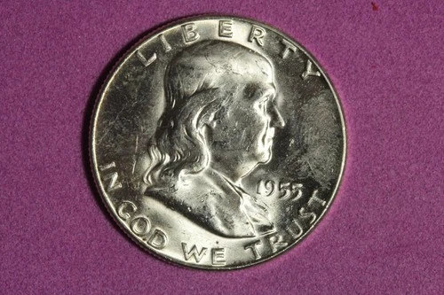 1955-P Franklin Half Dollar — photo from the most recent tracked eBay sale