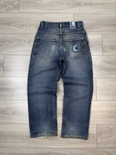 Vintage 90s Karl kani usa jeans pants distressed baggy bootcut washed y2k