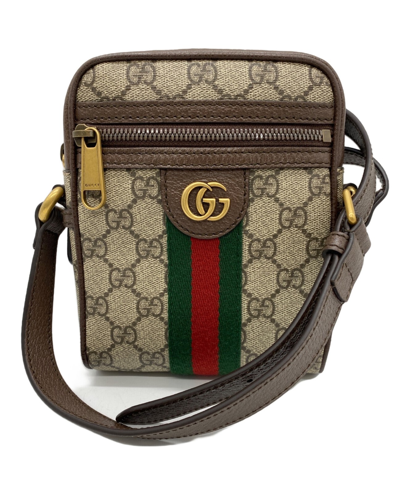 Gucci Shoulder Bag Beige Leather 598127 Small Crossbody Handbag Italy SN2569