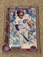 2025 Topps Holiday #H39 Dansby Swanson Silver Glitter Holiday