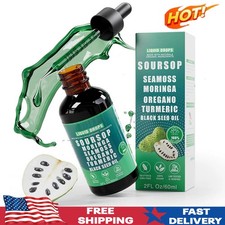 Soursop Bitters Liquid Drops - Immunity, Liver, Gut  Antioxidant 60ML USA