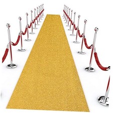 Sequin Aisle Runner for Wedding Glitter Rug with Carpet Tape Sparkly Prom