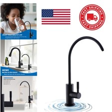 Lead Free Drinking Water Faucet for RO System Matte Black Stainless Steel Finish
