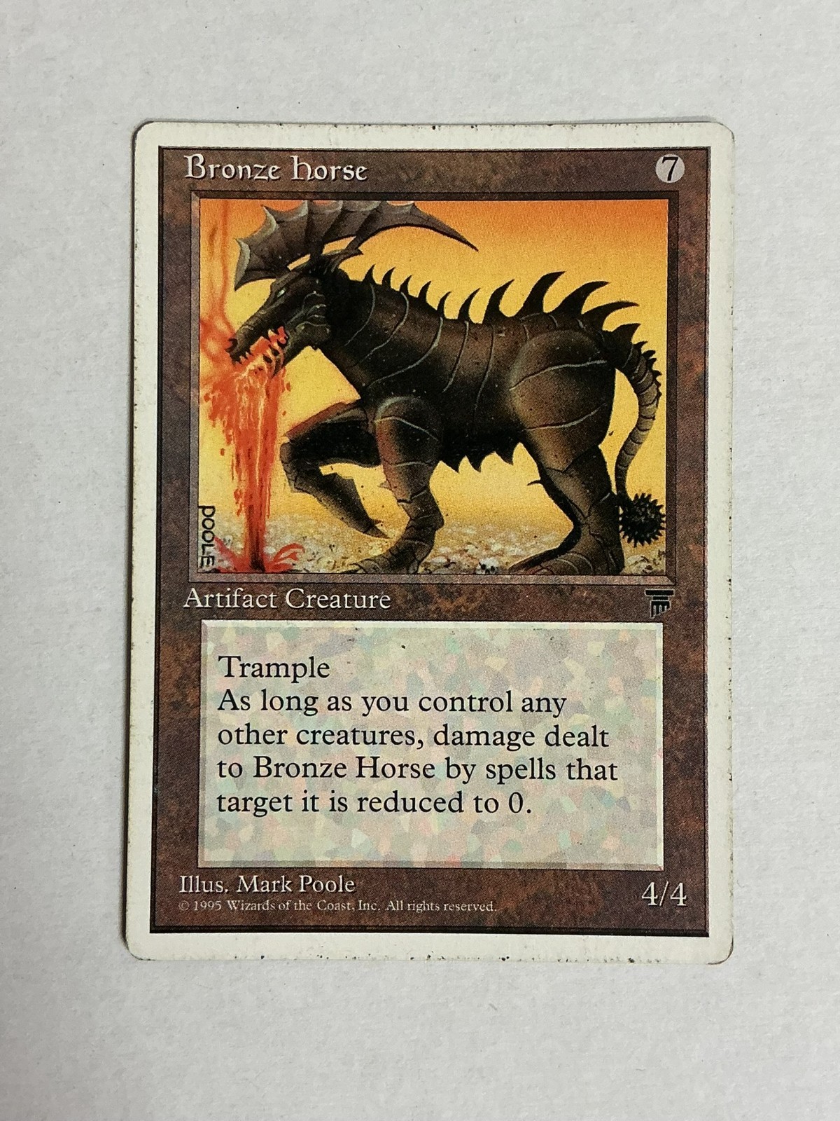 Bronze Horse MP Chronicles Artifact Creature Mtg Magic English Regular  BB