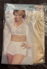 Underscore 3 Pack Womens XXL/9 Nylon Briefs Panties Variety Tan JCPenney NEW