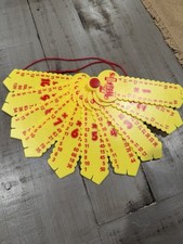 Multiplication Learning Wrap-ups. Educational Toy Yellow Plastic Red String