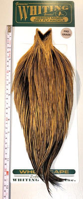 Whiting Hebert Miner Dry Fly, Whole Cape, Golden Badger, Pro Grade