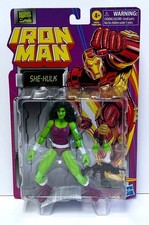 MARVEL LEGENDS SHE-HULK figure Iron Man Retro Hasbro