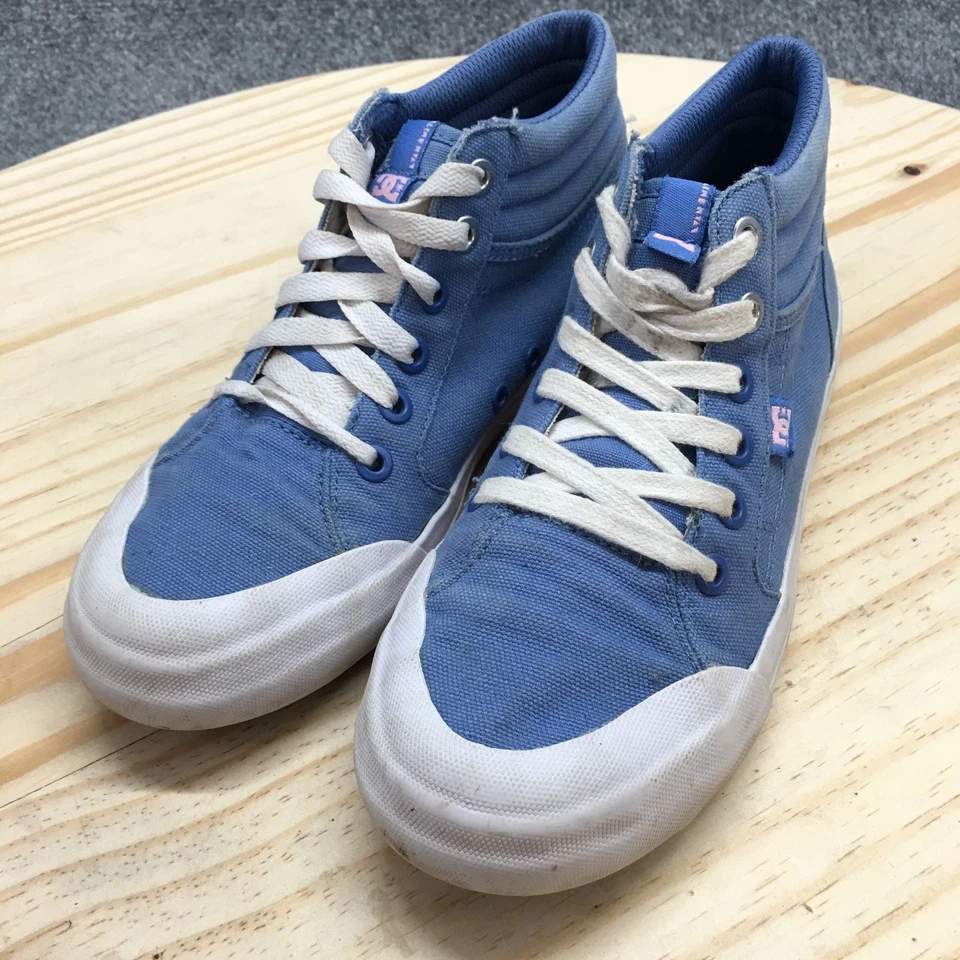 DC Shoes Juveniles 3.5 Evan Hi TX Tenis Azul Con Cordones Informales Cómodos Puntera Redonda Foto 4 de 4