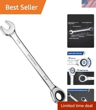 High-Quality 9/16" Ratcheting Wrench for Tight Spaces - 12-Point Performance