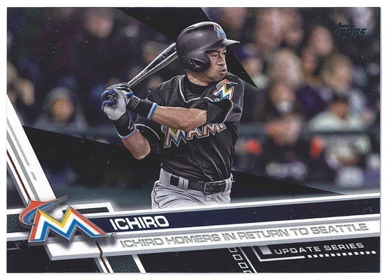 Ichiro #US80 Baseball Cards 2017 Topps Update trading card — raw and PSA graded price guide