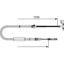 Bosch 1 987 482 125 Seilzug Feststellbremse für AUDI A2 8Z0
