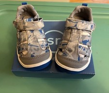 Stride Rite SR Hadley 2.0 Blue/Grey Camo Sneakers 4.5M US Toddler New In Box