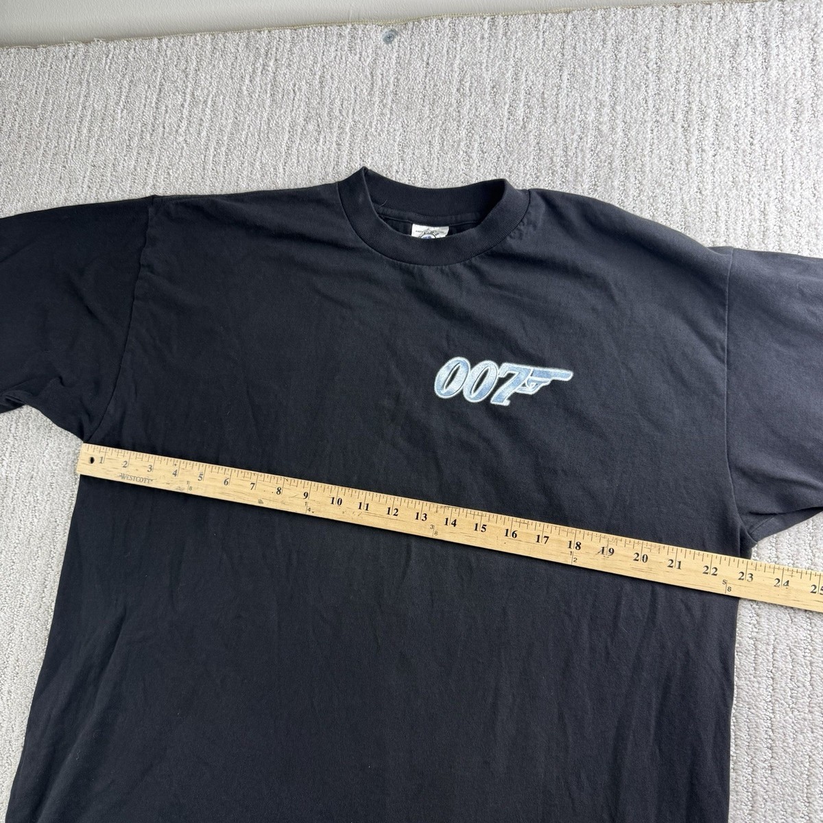 Vintage James Bond 007 Shirt The World Is Not Enough Movie Promo 