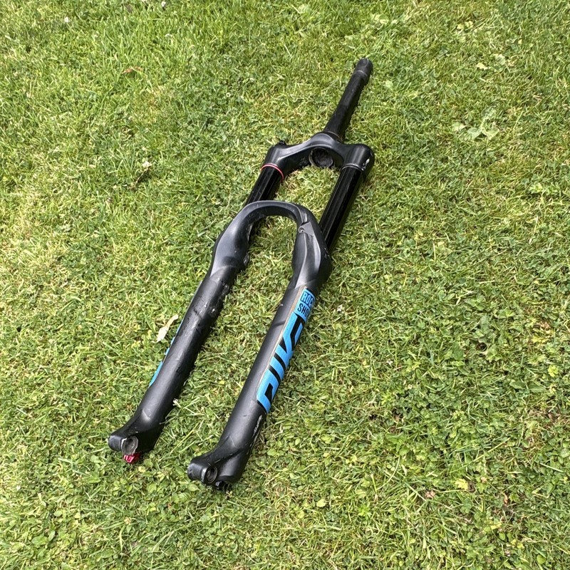 RockShox Pike Solo Air Suspension Fork 150mm Tapered Steerer Black/Blue