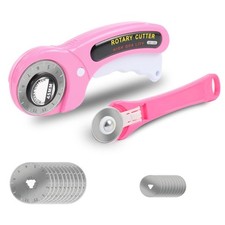 Rotary Cutter for Fabric, 45mm and 28mm Rotary Cutters Kit with Extra 10 Blad...