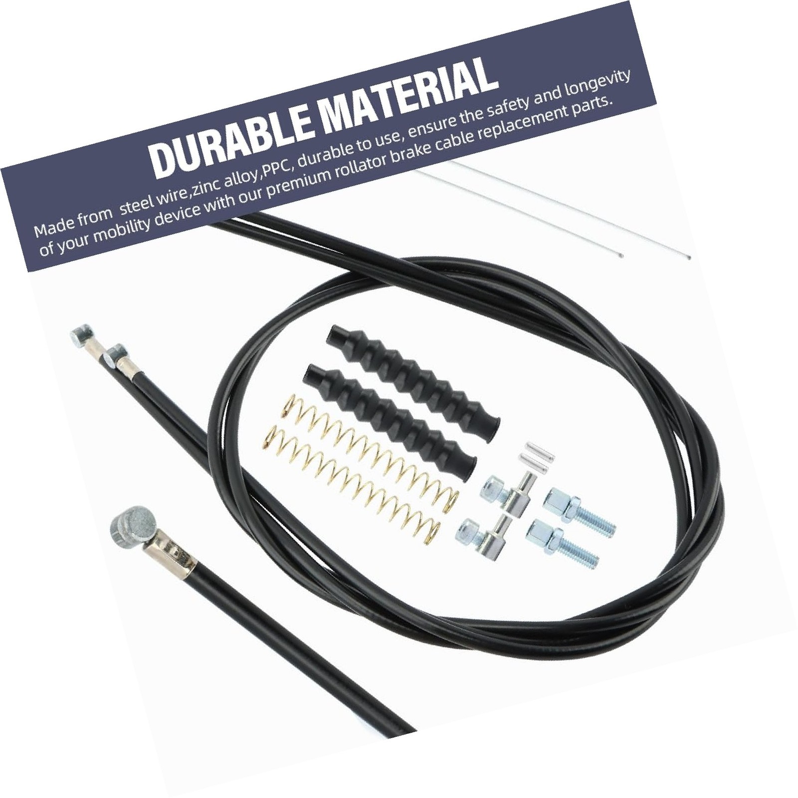 JIANWEI 14Pcs Brake Cable Drive Rollator Replacement Parts, 45" Brake Cable R...