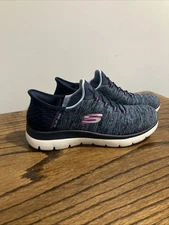 Sketchers Slip-Ins Womens Size 6.5 SN149937 NVPR Blue/purple