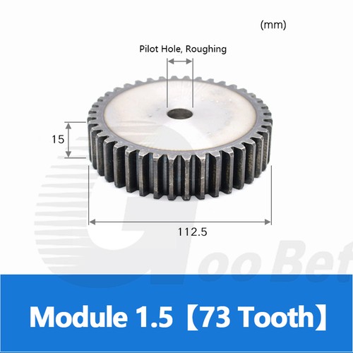 Spur Gear Steel C45 Mod 1 1.5 2 2.5 3 4 5 Flat 12 Tooth - 160 Tooth Motor Pinion - Picture 147 of 273