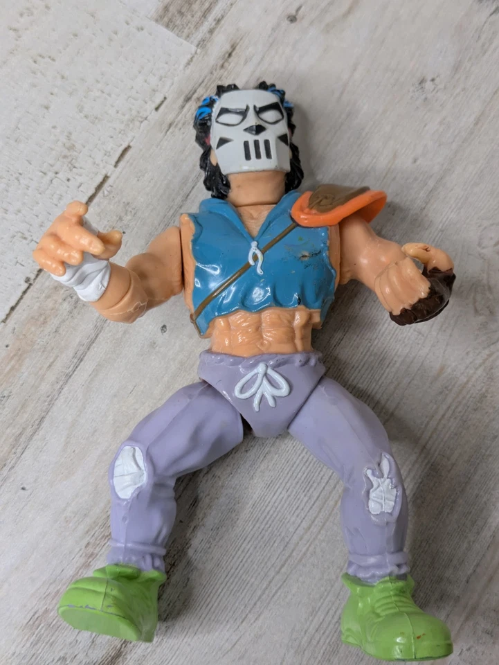 Figura de acción Playmates Casey Jones TMNT 1989 Teenage Mutant Ninja Turtles de colección Foto 4 de 4