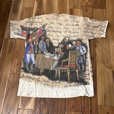 Vintage Hanes made in usa founding fathers declaration of independence size xxl