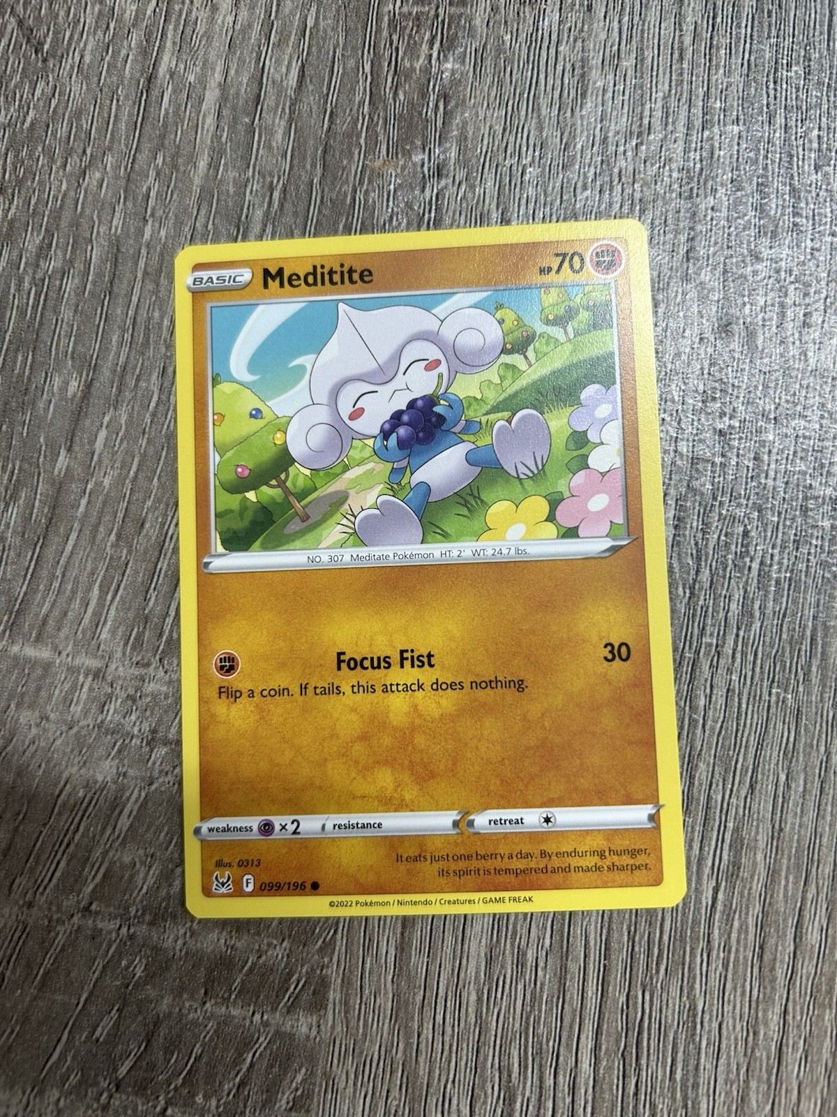 “Meditite” Pokemon Card