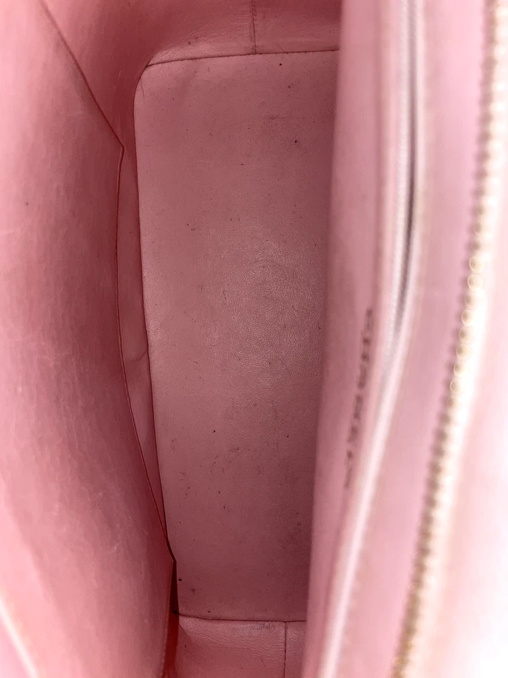 Bolso de Mano Chanel Grande Medallón Rosa Caviar Plata Logo CC Foto 2 de 4