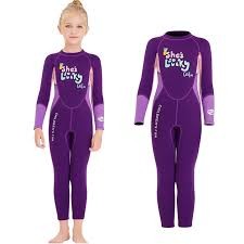 Kids One-Piece Swimsuit Neoprene Wetsuit for Boys Girls ...